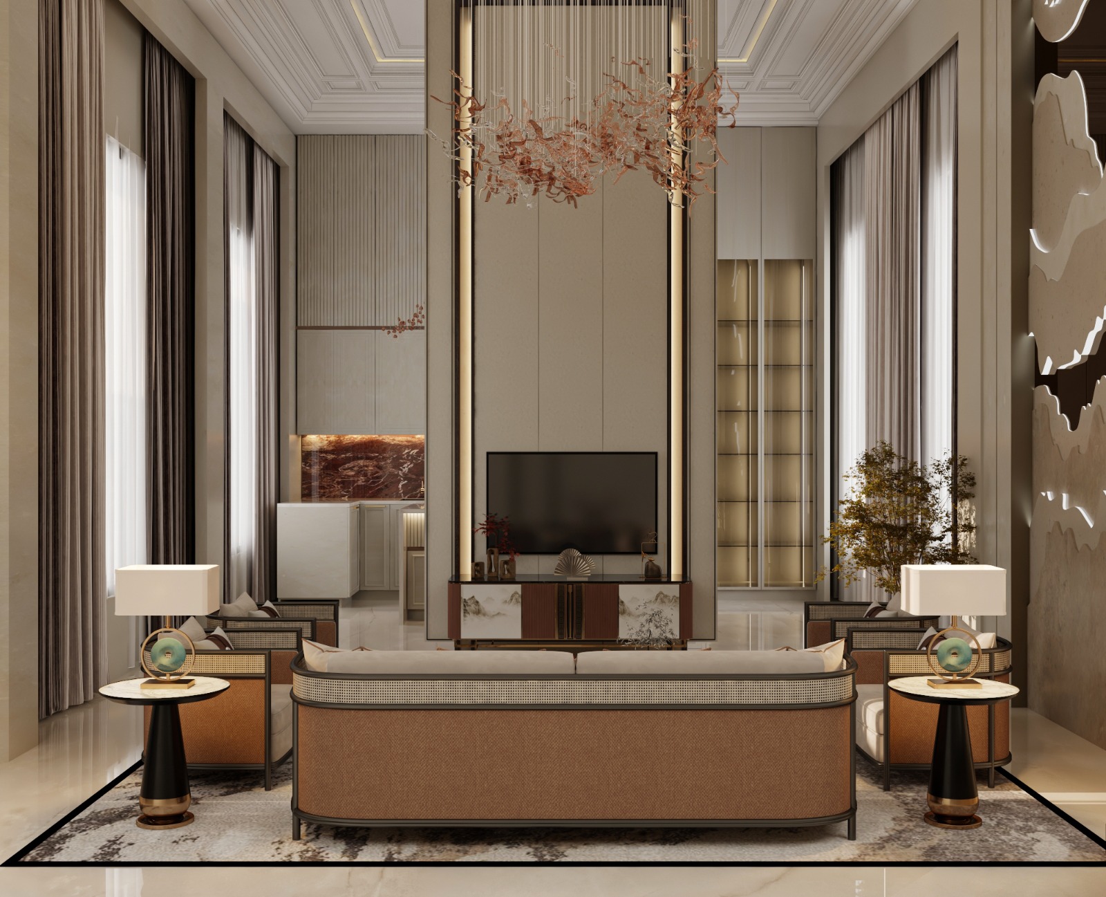 Interior Family Sitting Area - photo 3