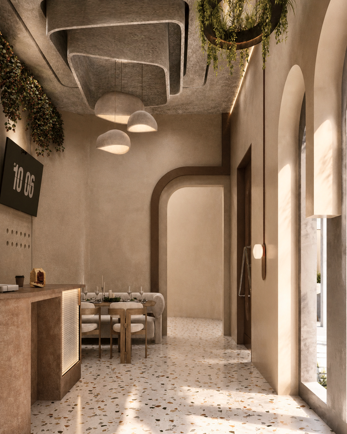 Warm interior design project in Doha, Qatar